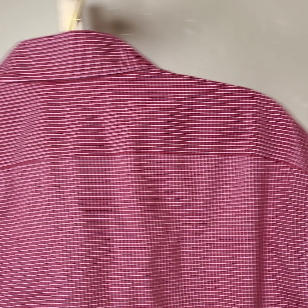Banana Republic Red Non-iron Tailored Slim Fit Gingham Long Sleeve Shirt Large